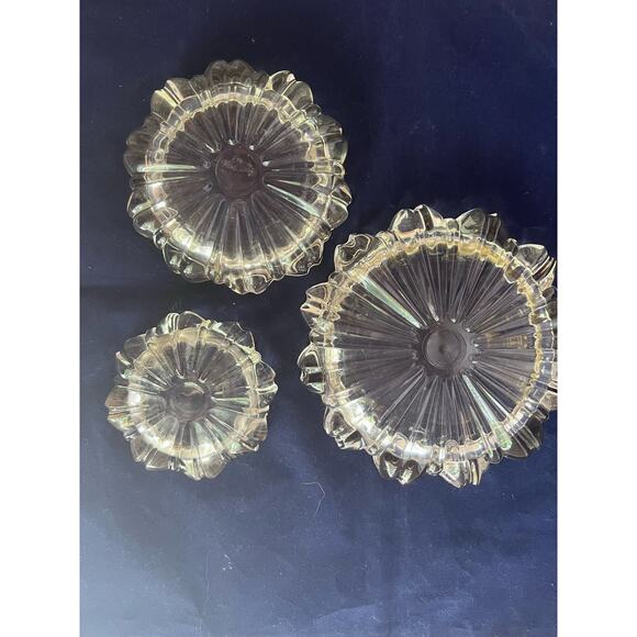 MCM Stacking set of daisy trinket dishes - Picture 8 of 8